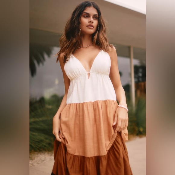 NWT The Raya Colorblock Maxi Dress - Picture 1 of 6